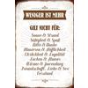 Schatzmix Blechschild Spruch Weniger Ist Mehr Gilt Nicht für: Metallschild 20x30 Tin Sign Targa di Metallo da Parete, Lamiera, Multicolore, 20x30 cm