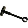 GARDINIA Supporto con Piastra per Asta per Tende, 1 Supporto per Asta, Chiuso, Kit Montaggio Incluso, Serie Chicago, 20 mm Diametro, Nero