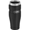 THERMOS Termos 4002.248.047 - Bottiglia in Acciaio Inossidabile, 0,47 l, Acciaio Inox, Nero, 8,4 x 8,4 x 19,8 cm