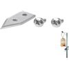 Westmark Set di parti di ricambio, 3 pezzi, Lama + 2 viti per macchina apriscatole Sieger Clou 30/40/50, Acciaio inox, Argento, 19952280