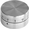 Zenker Sveglia a breve termine, pasticceria cilindrica, diametro 65 mm, sveglia da cucina in acciaio inossidabile di alta qualità, timer con base magnetica, sveglia regolabile fino a 60 minuti, pratico timer, colore: argento