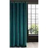 Eurofirany RIA - Tenda oscurante in velluto con occhielli, 1 pezzo, tinta unita, oscurante, per soggiorno, camera da letto, lounge, 290 g/m2, velluto, colore: turchese scuro, 140 x 250 cm