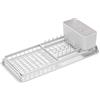 Brabantia Compact Sink Side Scolapiatti Compatto, Alluminio, Light Grey, 46.3 x 20 x 12.6 cm