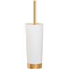 Sealskin Glossy Scopino e Portascopino da WC Set, Poliresina, Oro, 33,6 x 9,5 x 9,5 cm