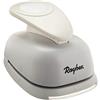 Rayher 69085000 fustellatrice a forma tonda, punzonatrice carta, perforatrice, plastica, diametro 7,6 cm, 2,3 x 1,4 x 0,9 cm ,bianco