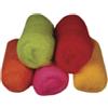 Rayher 5364500 pura lana vergine, tessuto non tessuto, 5 colori a 20 G, toni estate mix krà¤ftige