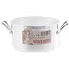 Baldassare Agnelli Pentole Agnelli, FAMA416, Casseruola Alta con 2 Maniglie, Alluminio, Argento