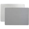 Creative Tops - Set di 4 tovagliette rettangolari, in ecopelle, 29 x 21,5 cm, colore: Argento