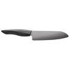 Kyocera ZK160BKBKEU Shin Black Coltello in Ceramica Nera, Chef Santoku 16cm