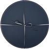 Creative Tops - Set di 4 tovagliette rotonde, in ecopelle, colore: grigio/nero, 29 cm, colore: Grigio