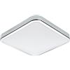 Eglo LED lampada da soffitto per bagno Manilva 1, lampada da soffitto a 1 fiamma, materiale: acciaio e plastica, colore: cromo, bianco
