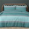 Sleepdown Set di biancheria da letto con copripiumino e federe, reversibile, reversibile, facile da pulire, colore: verde acqua (200 cm x 200 cm)
