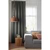 Elbersdrucke Midnight 07 - Tenda in Poliestere con Passanti nascosti e Nastro, 255 x 140 cm, Colore: Grigio