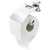 TIGER Ramos Portarotolo con Coperchio, Acciaio Inox, Cromato, 13.6 x 12.2 x 4.8 cm