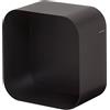 Sealskin Brix Cubo da Parete, Piccolo, Metallo, Nero, 24 x 24 x 12 cm