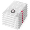 Compactor ASPISPACE Set di 6 Sacchetti Compressione Sottovuoto, L, 80x100 cm, Trasparente