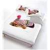Italian Bed Linen Digital Parure Copripiumino, 100% Cotone, Multicolore (516 Cane Berretto), Matrimoniale