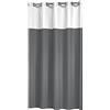 Sealskin Double Tenda da Doccia, Poliestere, Cotone, Grigio, 180 x 200 cm