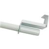 Gardinia 2622 - Asta per tende a pressione in metallo, Ø 9 mm, in metallo, allungabile da 90 a 130 cm, colore: Bianco