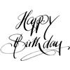 Rayher 28479000, H, timbro buon compleanno, 6 x 8 cm, articolo 15910