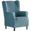 Martina Home Rivestimento Elastico per Poltrona Poggiatesta 33x42x8 cm Blu