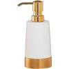 Sealskin Glossy Dispenser per Sapone Liquido, Poliresina, Oro, 8.9 x 17.9 x 7.3 cm