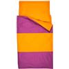 Kindertraum 530117011803 lenzuola singolo double-face 80 x 80 cm e 135 x 200 cm, strisce Mora/Albicocca