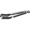 Sambonet Gadgets Pinza, Molla per servire Spaghetti in Acciaio Inox 18/10 e Silicone, Lavabile in Lavastoviglie, 23 cm, Colore Nero