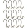 InterDesign iDesign T-Bar Ganci Doccia, Set di 12, Metallo, Argento, 29.25x15.25x3.25 cm