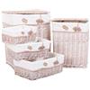 Creaciones Meng Cestini per Biancheria e cuevanos Rec.Vimini Buff Set 5 Pezzi