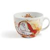 Egan Tazza Colazione Collezione Disney 7 Nani. Oggetto Realizzato in Porcellana di Colore Arancione e Bianco. Dimensione: 9X12X14,5 cm. La referenza è PWS03/1EO