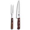 Victorinox, set per sfilettare composto da un coltello trinciante e un forchettone da griglia, con manici in legno, fornito in confezione regalo