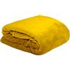 Stof Lovely Casa Coperta Plaid in Poliestere, Giallo, 160 x 130 cm