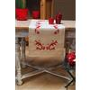 VERVACO Kit Punto Croce Prestampato Centrotavola Decorazione Rossa Biancheria da Tavola Set Fai da Te Creativo ca. 40 x 100 cm Kit Hobby Creativi Adulti Casa Decor Cross Stitch Runner