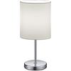 RL LIVE YOUR LIGHT Reality Leuchten R50491001 Jerry Lampada da Tavolo Paralume in Tessuto, E14, 40.W, Bianco, 13.X 13.X 28.5.Cm