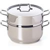 Excelsa Cooking Light Plus Vaporiera 2 Ripiani, Acciaio Inox, Diametro 22 cm