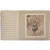 My Flair 24.26RA - Cuscino Imbottito, 50% Cotone e 50% Poliestere, Lavabile a Mano, Misure: 30 x 45 x 14 cm, Colore: Beige con Motivo Nero/Grigio