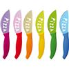 Excelsa Unisex - Adulto Passione Color Set 6 Coltelli Pizza, Multicolore, 6 Pezzi
