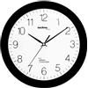 techno line WT 8000 Schwarz Orologio da Parete Radio, Nero, 30x3x30 cm