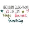 Sizzix 662113 Thinlits Fustella 8 Pezzi, Herzlichen Glückwunsch (Congratulationi Set)