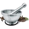 Nerthus FIH 020 mortaio acciaio inox con pestello base antiscivolo per spezie salse cucina