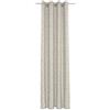 Deko Trends Tenda a Occhielli, Tessuto, Beige, 245 x 144 cm