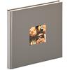 walther design Album Fotografico Grigio 26 x 25 cm con Ritaglio Copertina, Fun FA-205-X