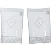 Home Fashion Graz Design - Quadro da Ricamo a Forato, 45 x 30 cm, 2 Pezzi, Colore: Bianco