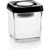 IBILI Vaccum Food Saver Stackable 500 ml, Stainless-Steel, Silver/Black/Transparent