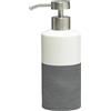 Sealskin Doppio Distributore di Sapone, Porcellana, Grigio, 6.7 x 8.5 x 18 cm