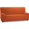 Martina Home Tunez, Copridivano elastico, Tela (50% poliestere, 45% cotone, 5% elastan), Arancione, 3 Posti (180-240 cm larghezza)