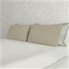 Italian Bed Linen Coppia Federe Max Color 100% cotone, misura federa 50x80 cm con patella interna, Tinta Unita - TORTORA