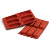 silikomart | SF012 Stampo in Silicone per Monoporzioni SAVARIN, Antiaderente, 6 cavità, Confezione da 1 Stampo per Dolci, 72 h 23 mm, Made in Italy