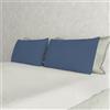 Italian Bed Linen Coppia Federe Max Color 100% cotone, misura federa 50x80 cm con patella interna, Tinta Unita - AVIO